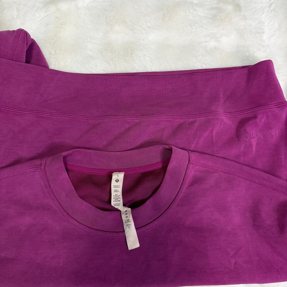lululemon athletica Vibrant Purple Crew Neck Sweater - Picture 3 of 3